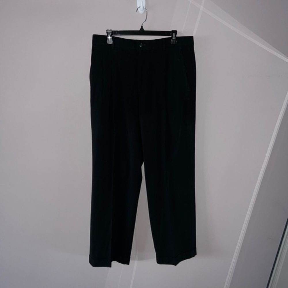 Men’s black stripped dress pants axcess 34x30